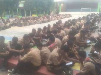 kegiyatan hari jumat yasinan bersama dan pembinaan siswa /siswi smks satria nusantara betung  - SMKS Satria Nusantara Betung
