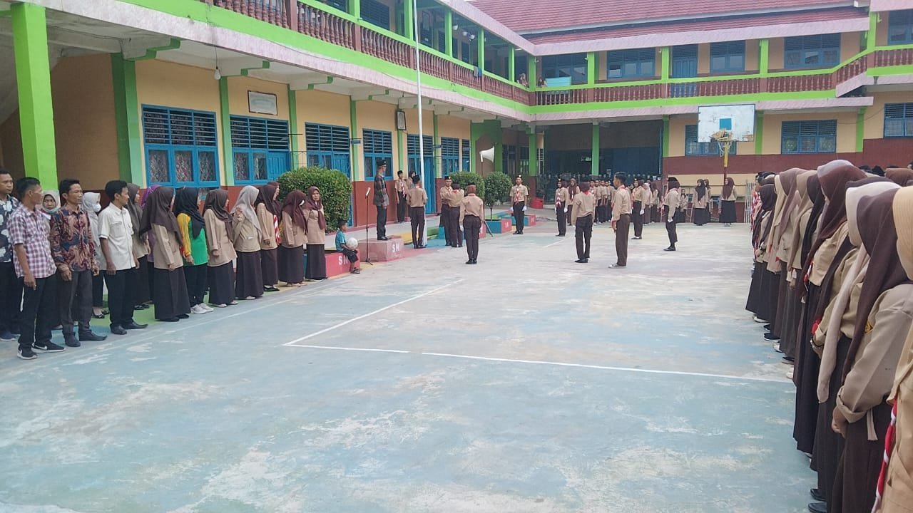 Kegiyatan hari sabtu peramuka bergembira  - SMKS Satria Nusantara Betung
